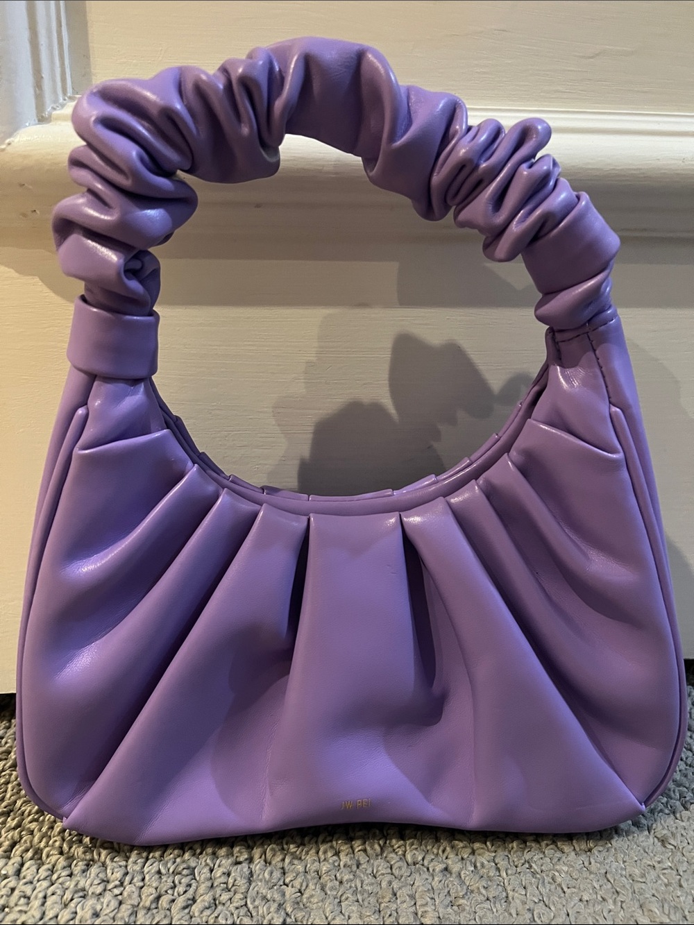 NWOT JW Pei Gabbi Ruched Hobo Handbag in Purple